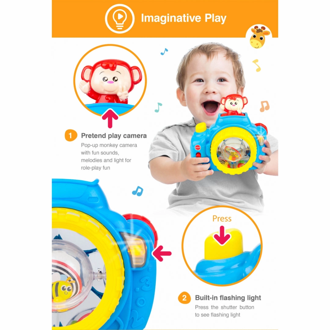 WinFun Camera with a photo monkey Smily Play Toy For Kids
