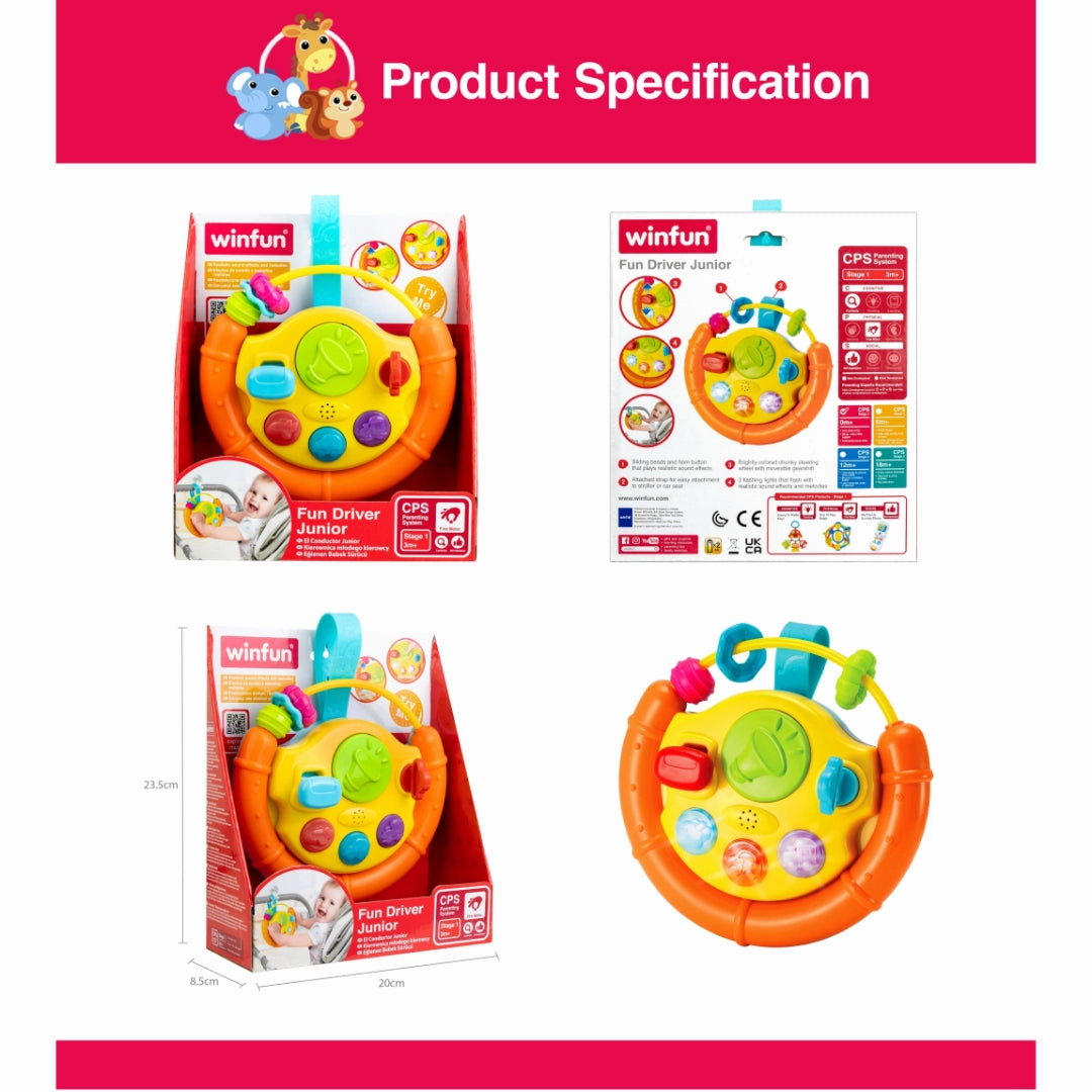 Winfun Fun Driver Junior Learning Toys for Kids age 6M 