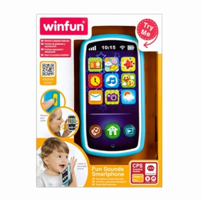 Winfun Fun Sounds Smartphone, Multi Color Early Learner Toys for Kids age 6M 