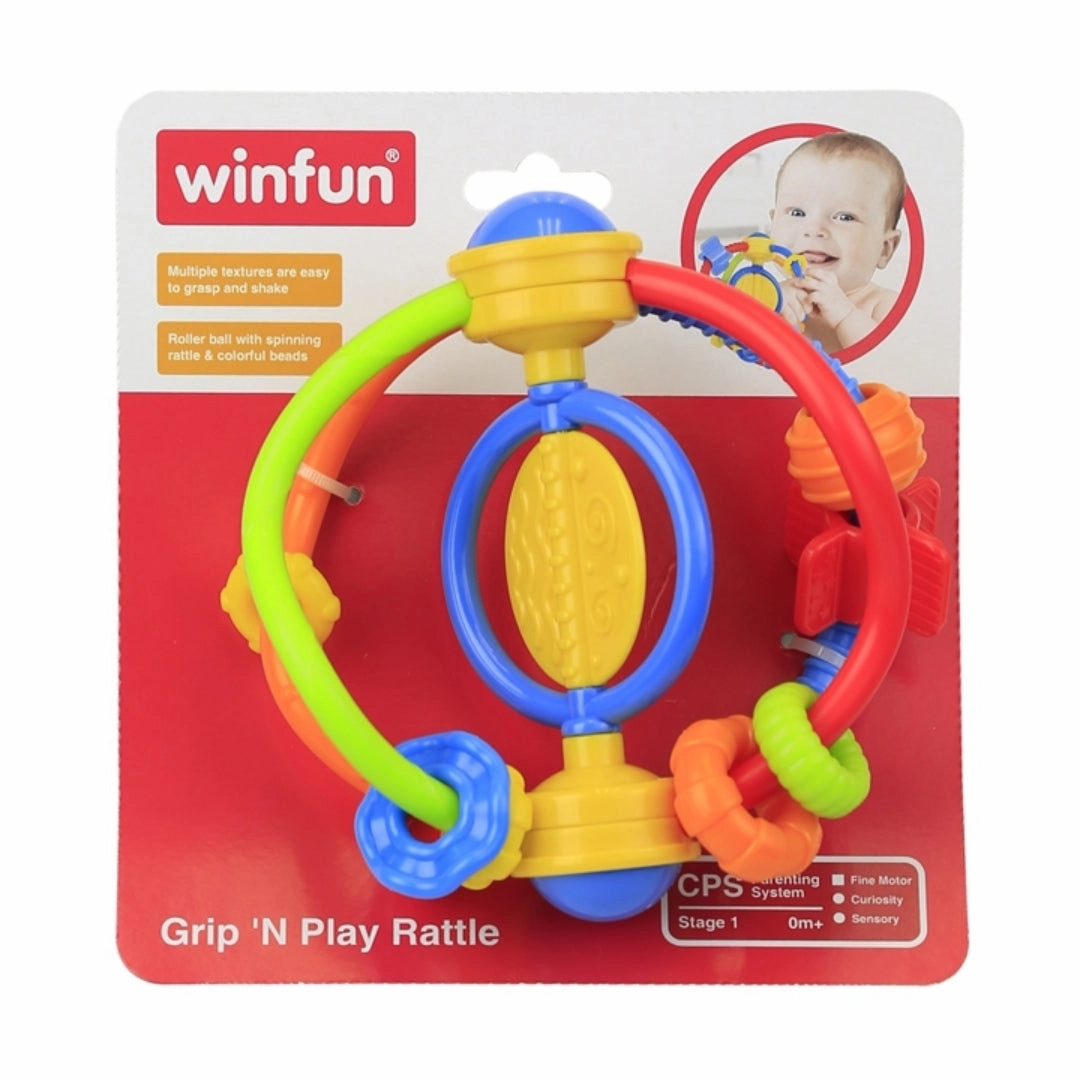 Winfun grip n play rattle New Born for Kids age 0M 