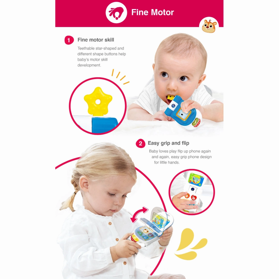 Winfun My Flip up Sounds Phone - Blue Learning Toys for Kids