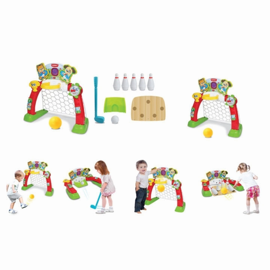 WinFun Plastic 4-in-1 Sports Center Play Set For Kids