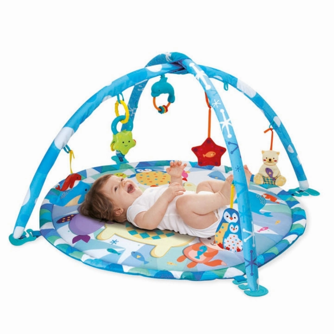 Winfun Polar Fiesta Activity Playmat with Hanging Toys, For Newborns and up