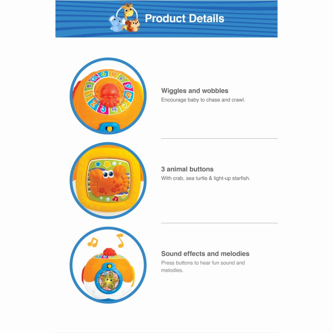 Winfun Roll And Learn Activity Ocean Ball