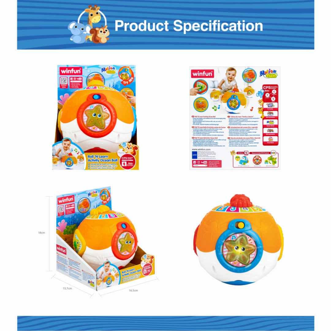 Winfun Roll And Learn Activity Ocean Ball