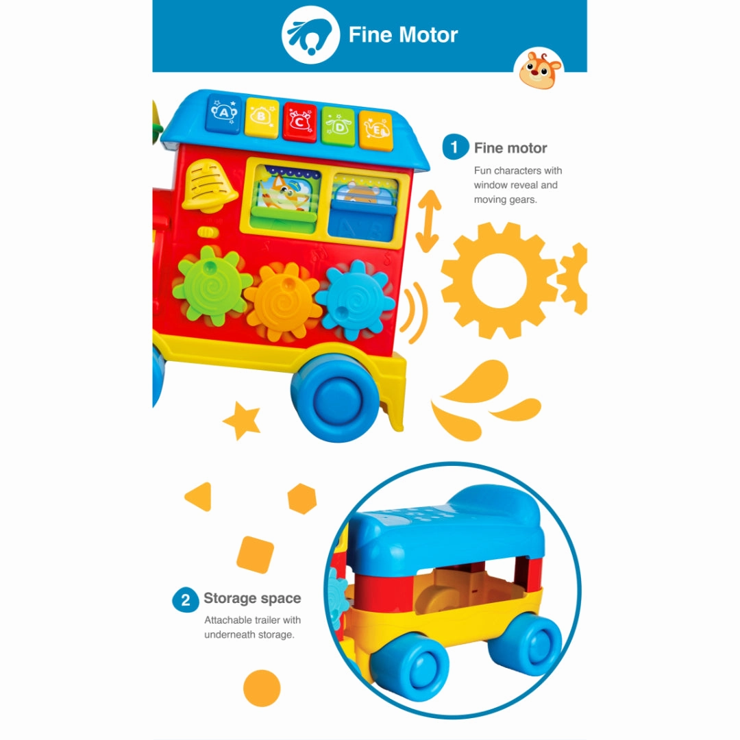 WinFun Walker Ride-on Learning Train - Boy or Girl Ages 12 to 36 Months
