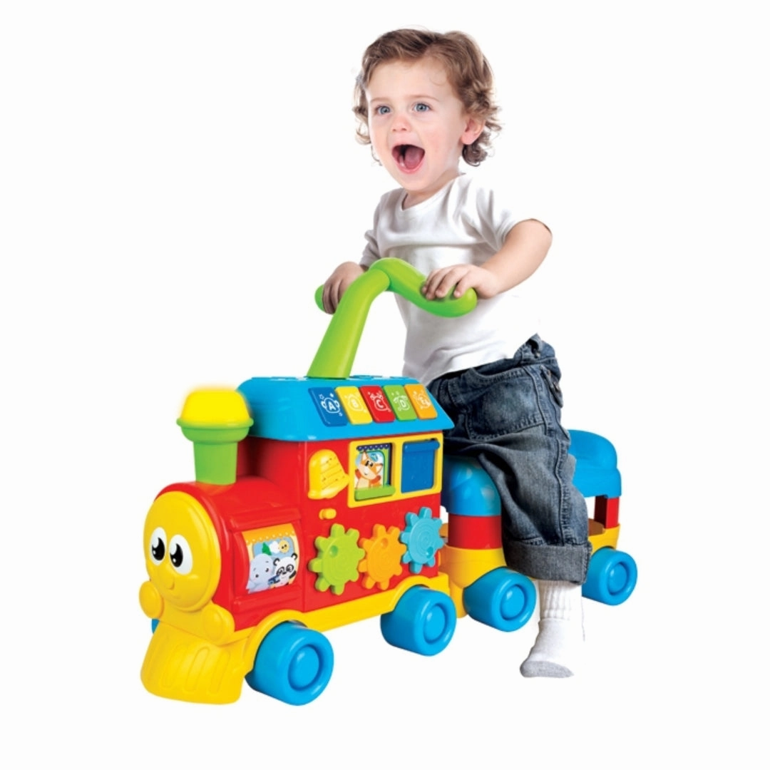 WinFun Walker Ride-on Learning Train - Boy or Girl Ages 12 to 36 Months