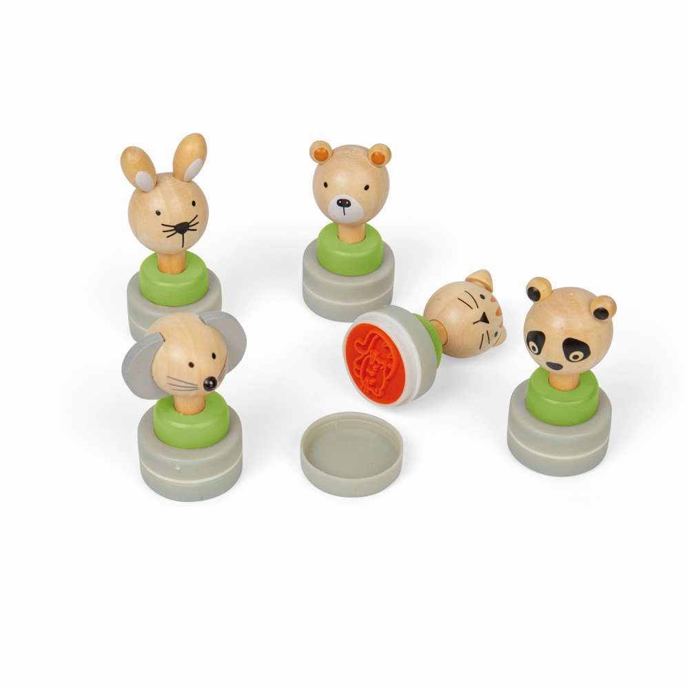 Wooden Ink Stampers (5 Pack)