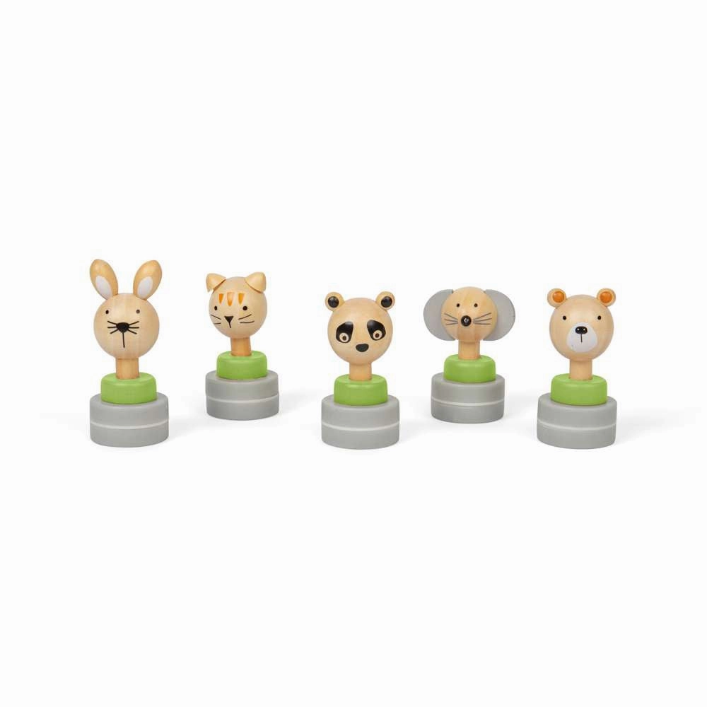 Wooden Ink Stampers (5 Pack)