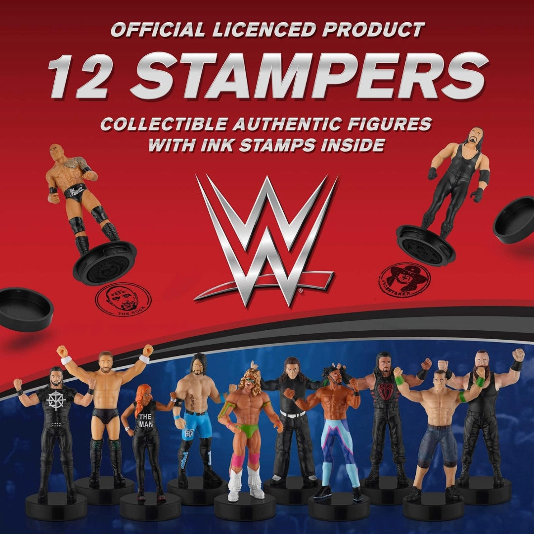 WWE 12 Pack Deluxe Box Stampers Brand New Ultimate Warrior, 12 pcs Deluxe Pack (S1)