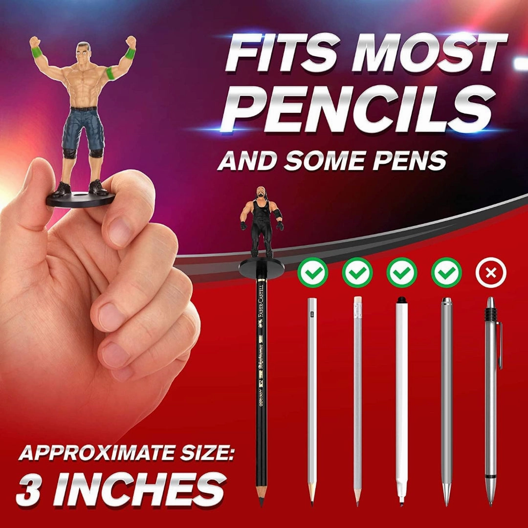 WWE WWE Superstar Pencil Toppers, Set of 5