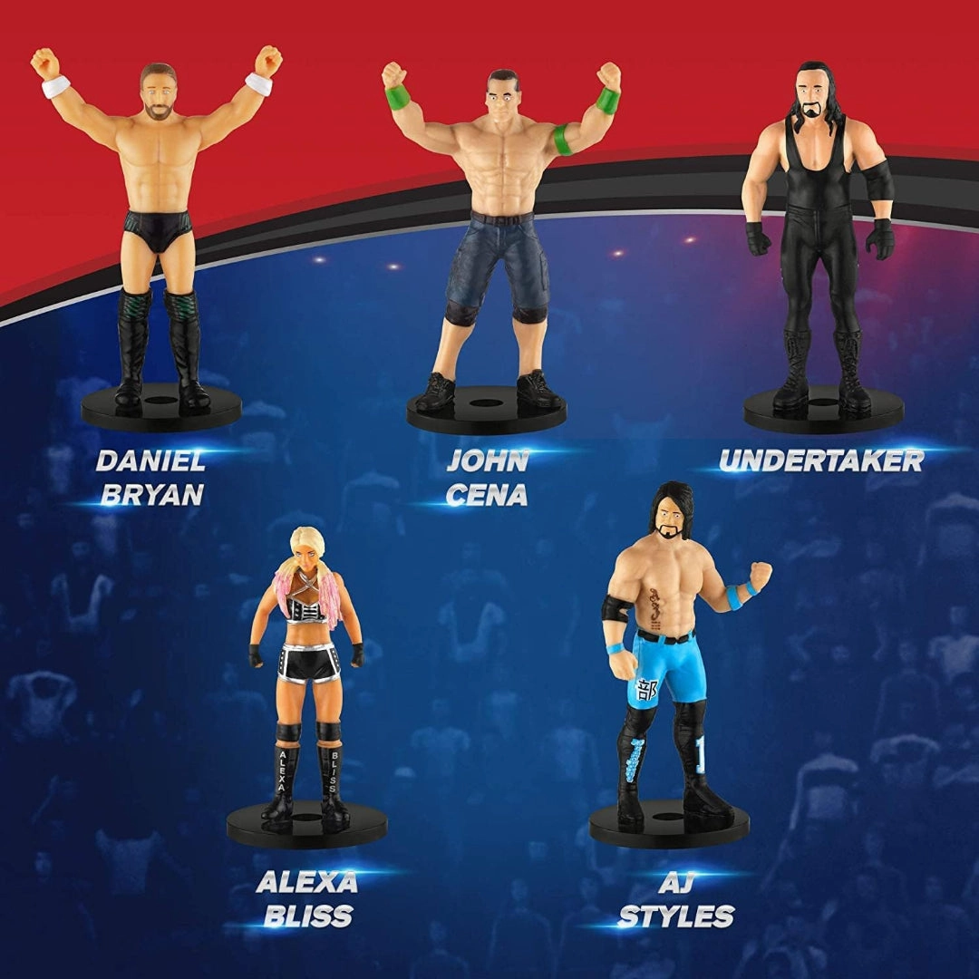 WWE WWE Superstar Pencil Toppers, Set of 5