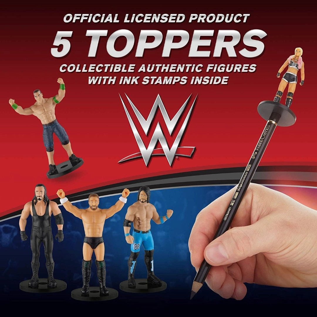 WWE WWE Superstar Pencil Toppers, Set of 5