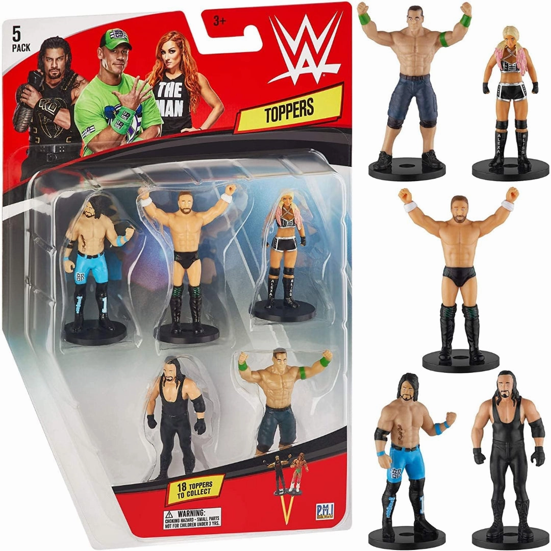 WWE WWE Superstar Pencil Toppers, Set of 5