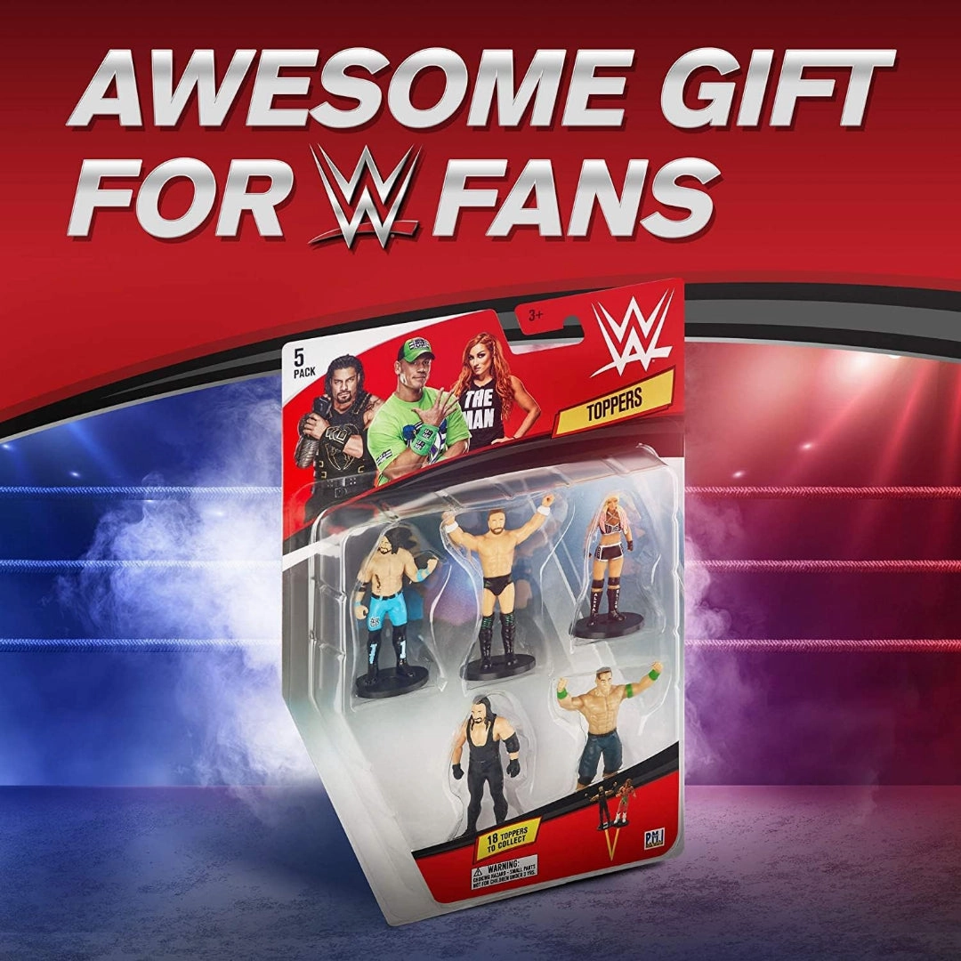WWE WWE Superstar Pencil Toppers, Set of 5