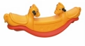 Yellow Indoor playground - Horse Shaped Seesaw Rocking Horse
